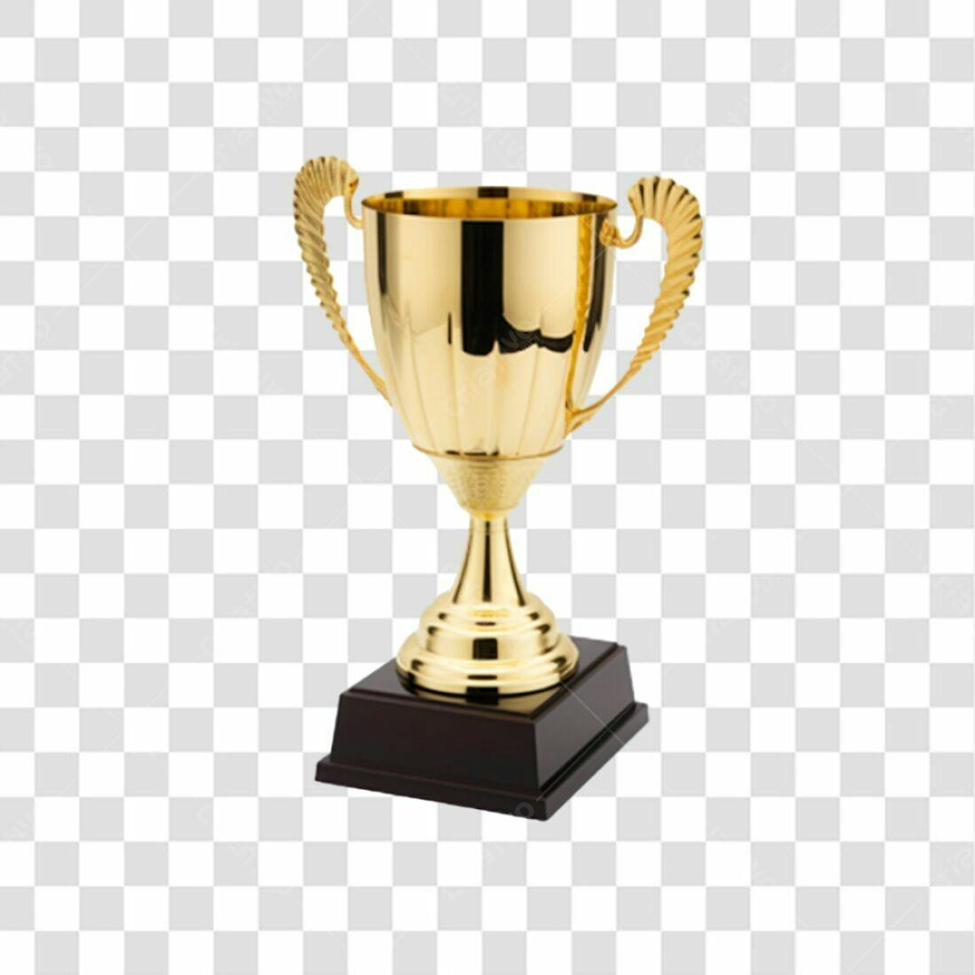 Icone Troféu Ouro PNG com fundo transparente