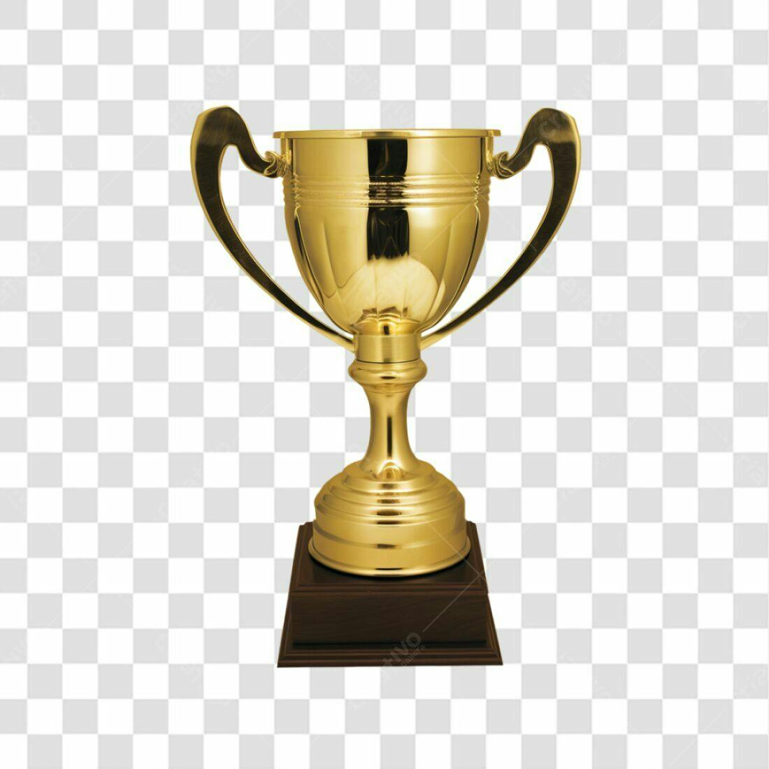 Troféu Ouro PNG com fundo transparente