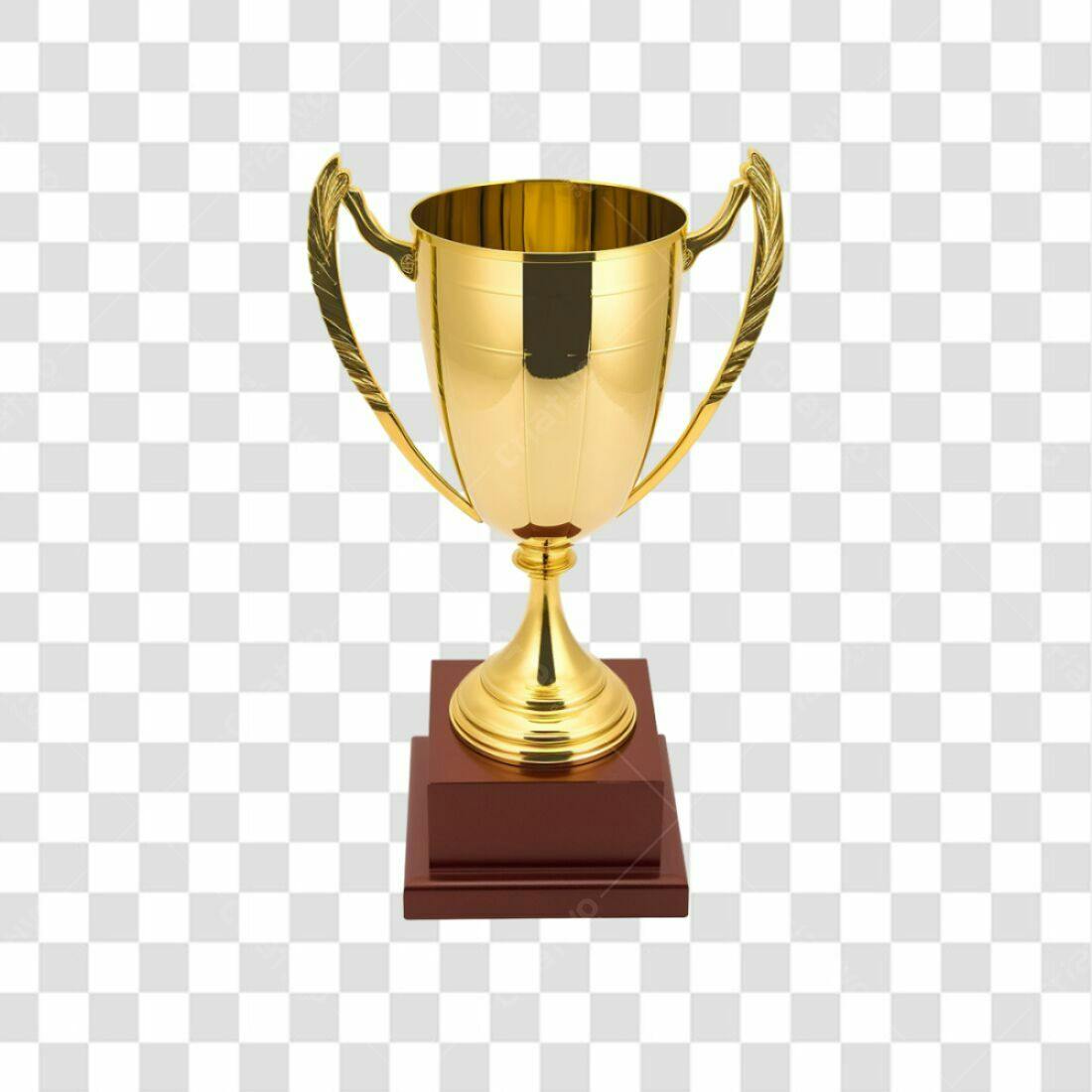 Icone Troféu Ouro PNG com fundo transparente