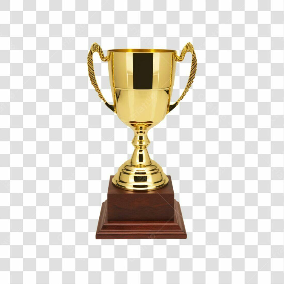 Troféu Ouro PNG com fundo transparente