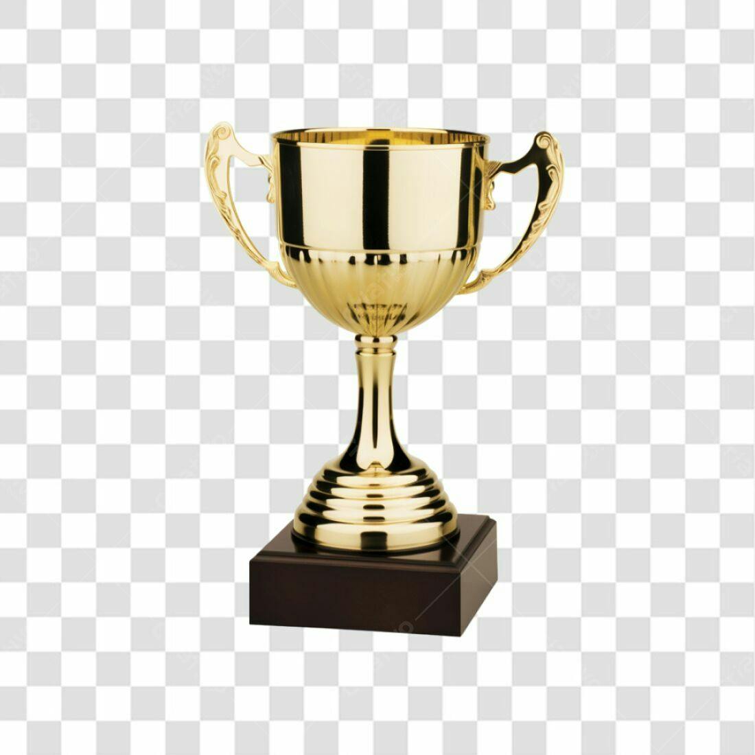 Troféu Ouro PNG com fundo transparente