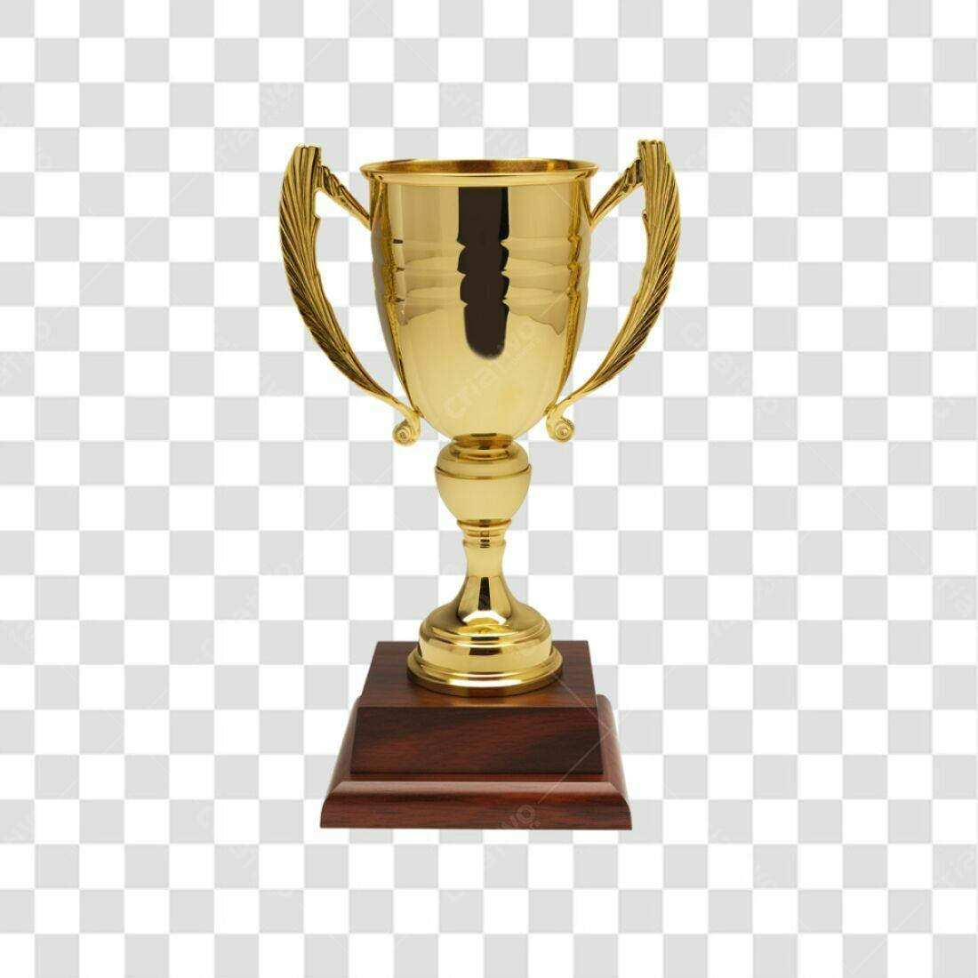 Icone Troféu Ouro PNG com fundo transparente