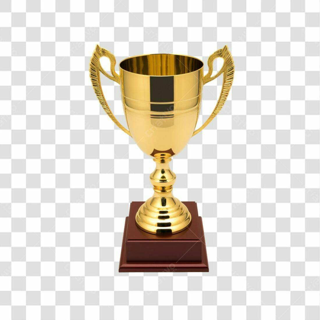 Troféu Ouro PNG com fundo transparente