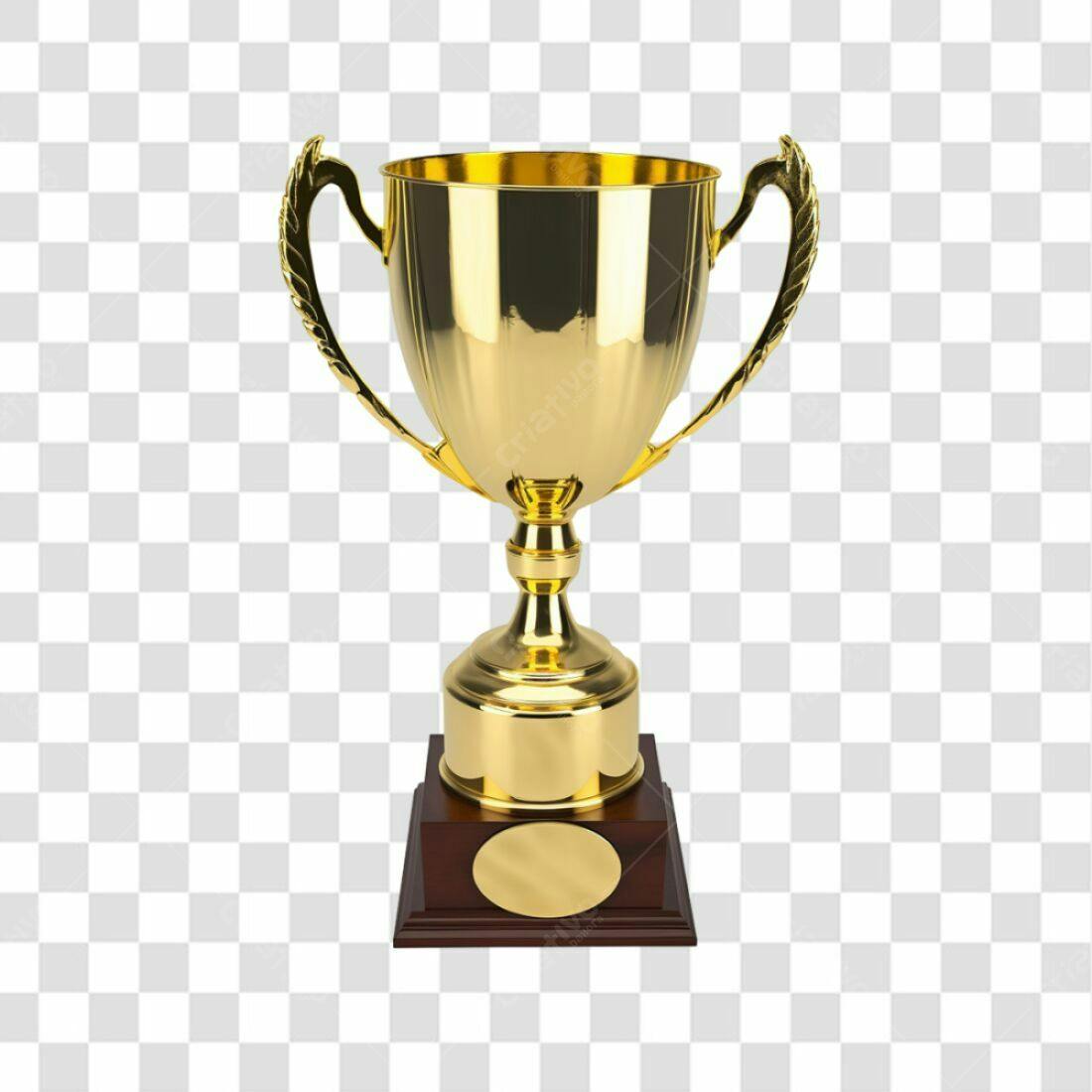 Icone Troféu Ouro PNG com fundo transparente