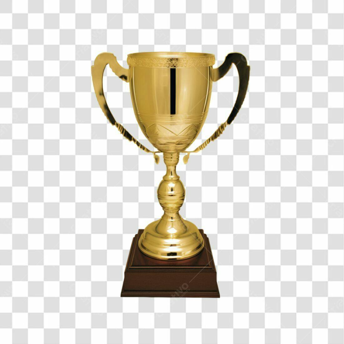 Icone Troféu Ouro PNG com fundo transparente