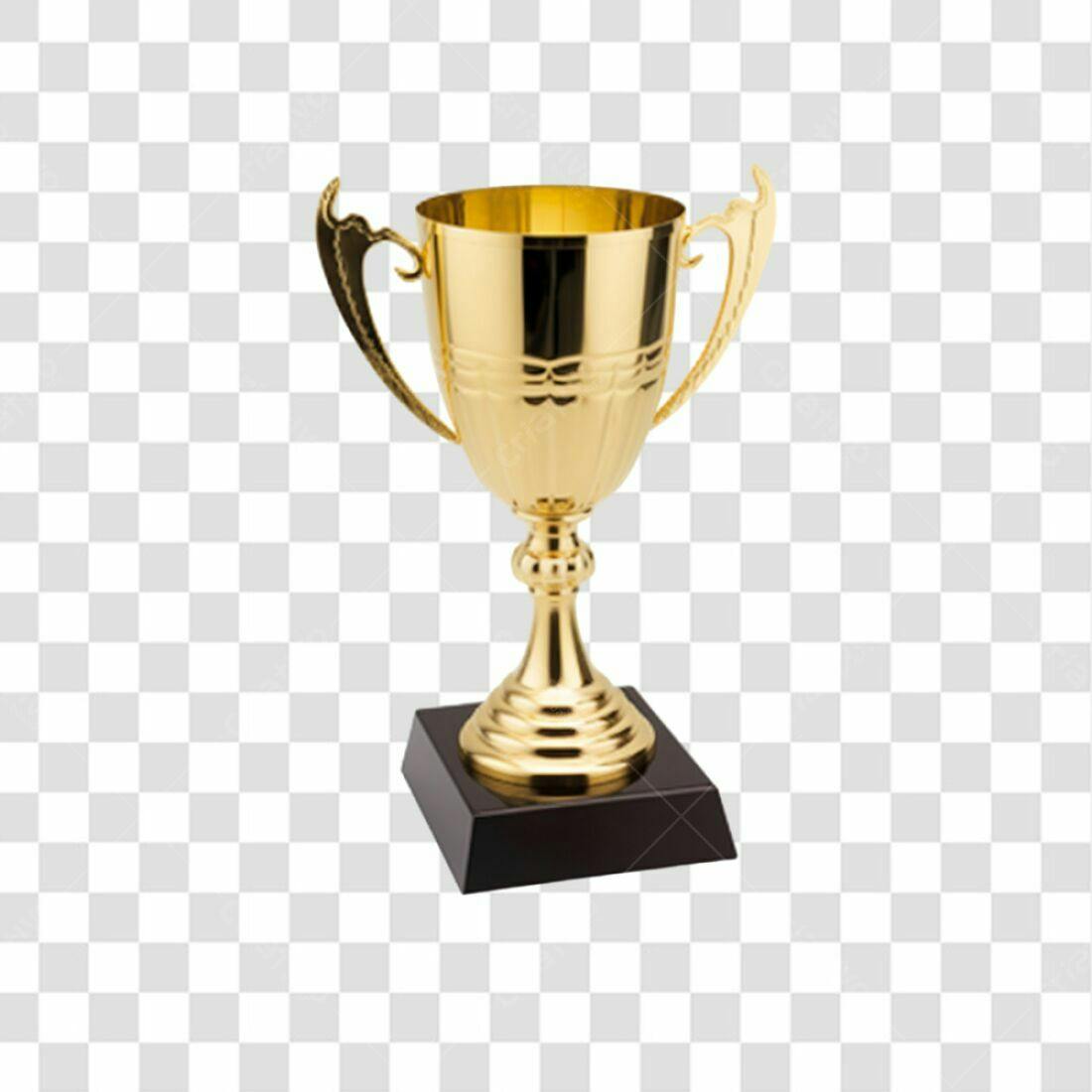 Icone Troféu Ouro PNG com fundo transparente