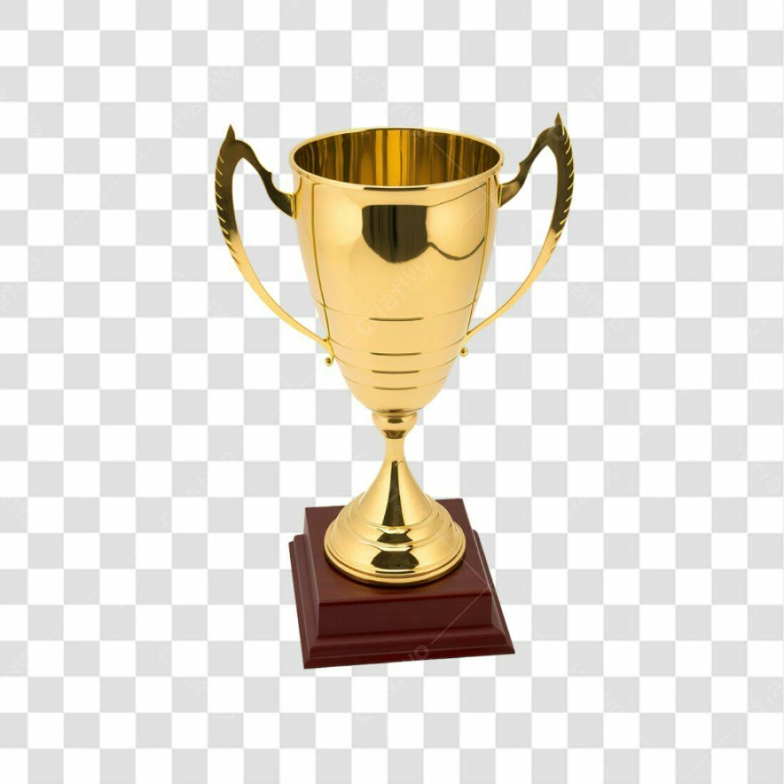 Troféu Ouro PNG com fundo transparente