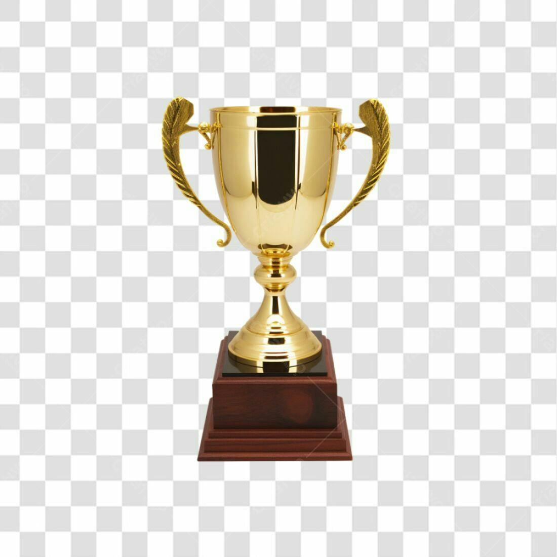 Troféu Dourado PNG com fundo transparente