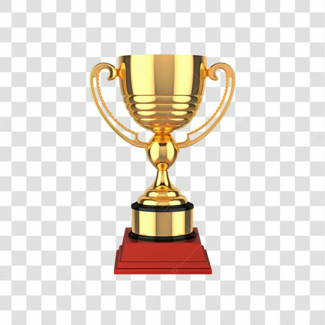 Icone Troféu Ouro PNG com fundo transparente