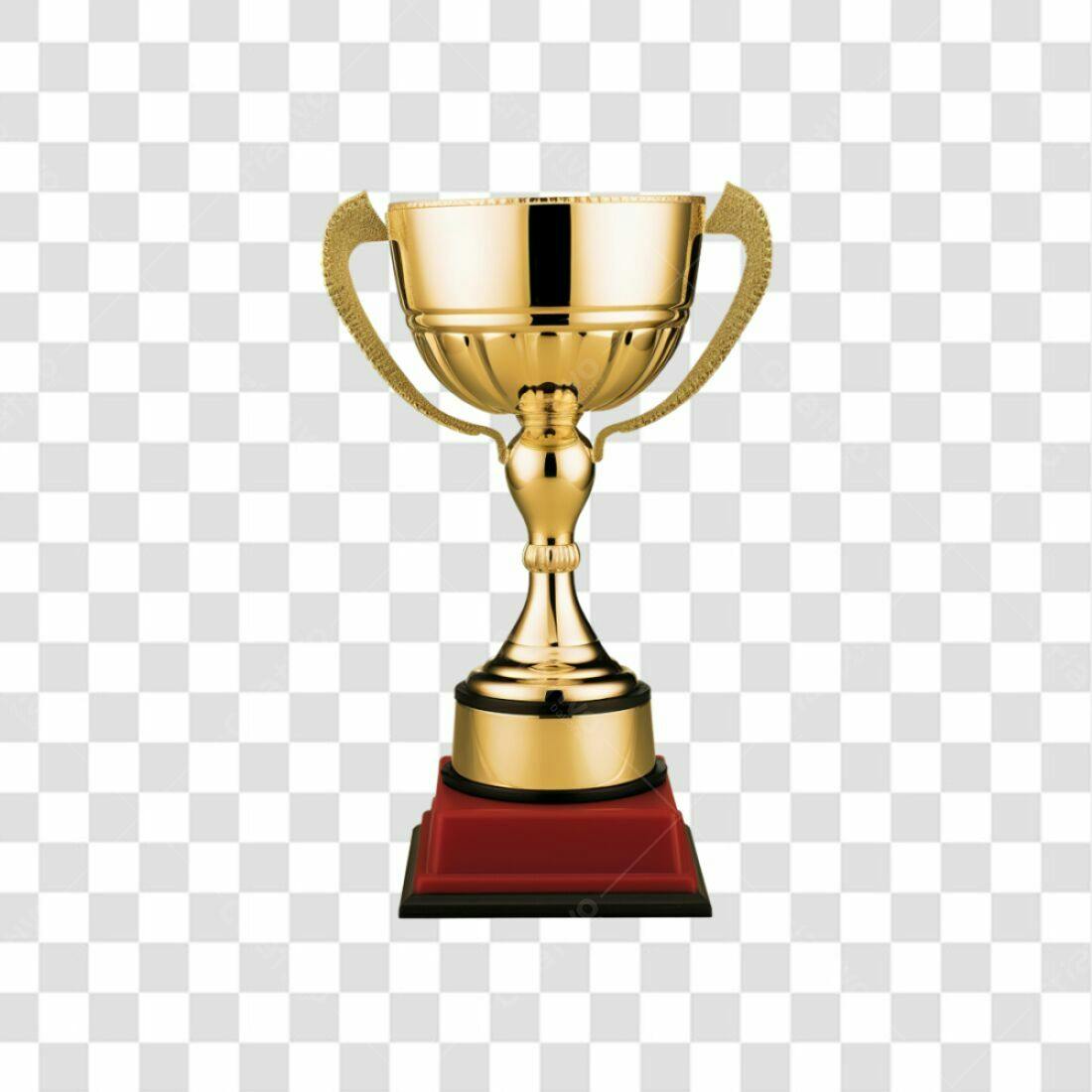Icone Troféu Ouro PNG com fundo transparente