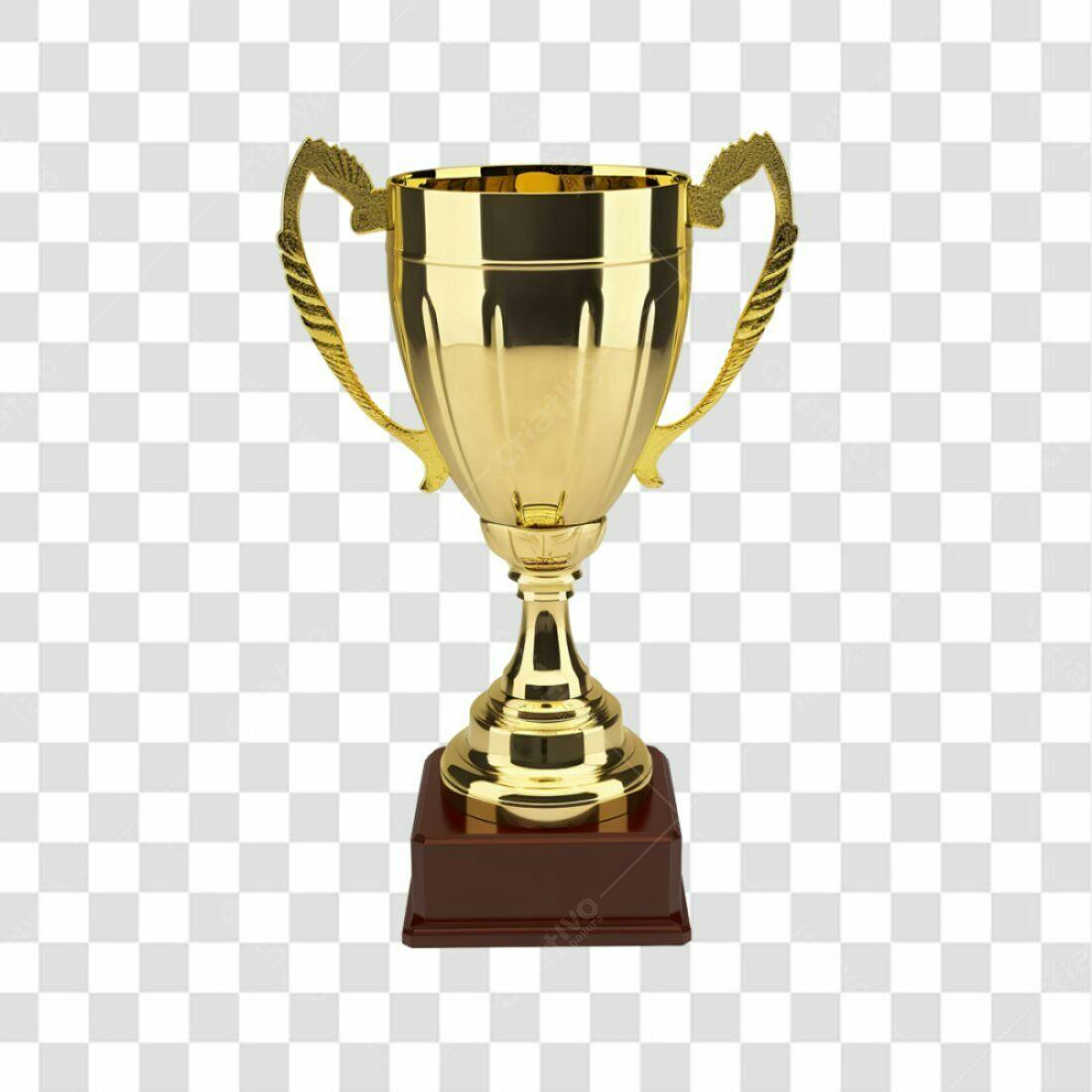 Icone Troféu Ouro PNG com fundo transparente