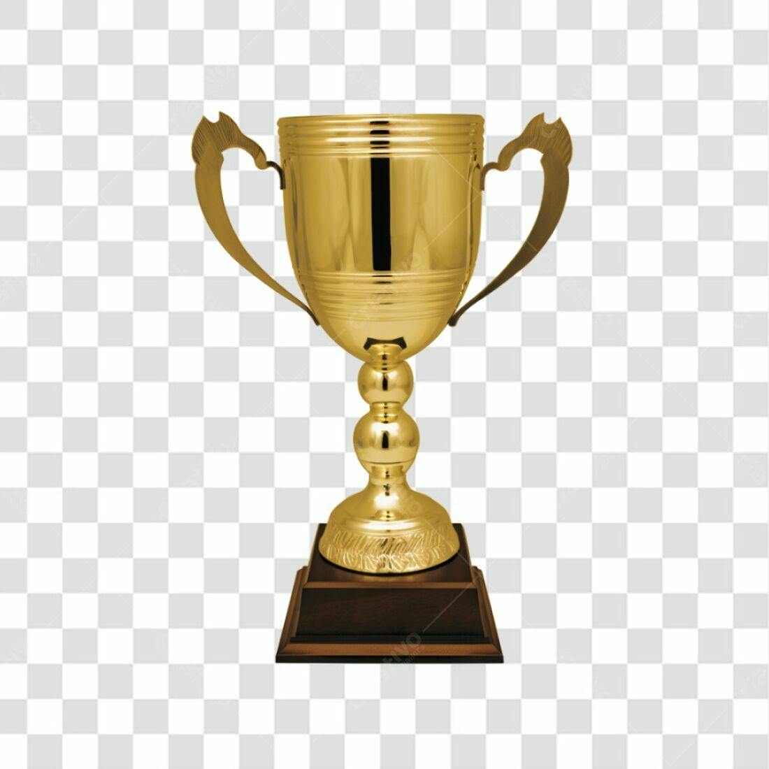 Icone Troféu Ouro PNG com fundo transparente