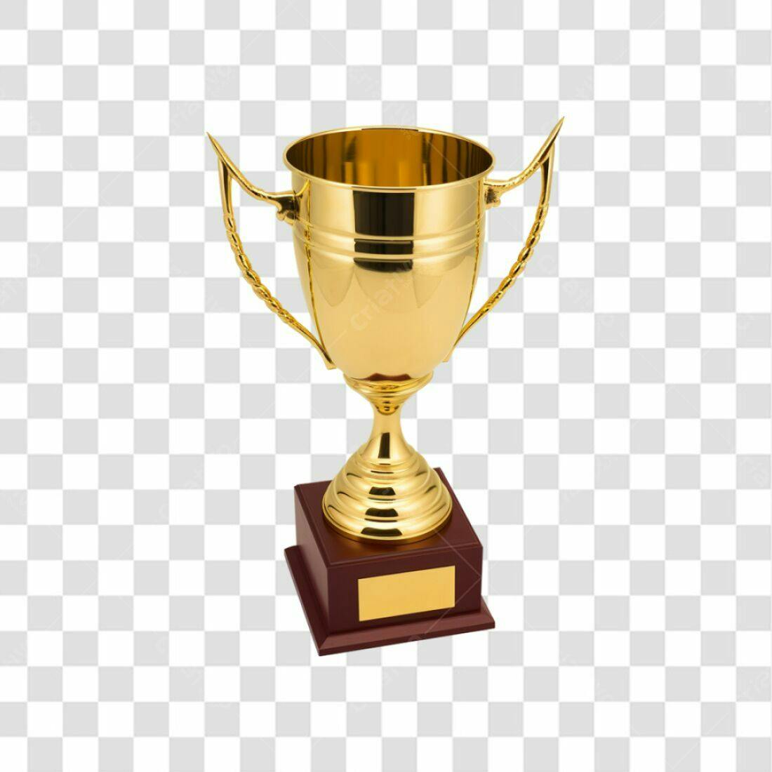 Troféu Ouro PNG com fundo transparente