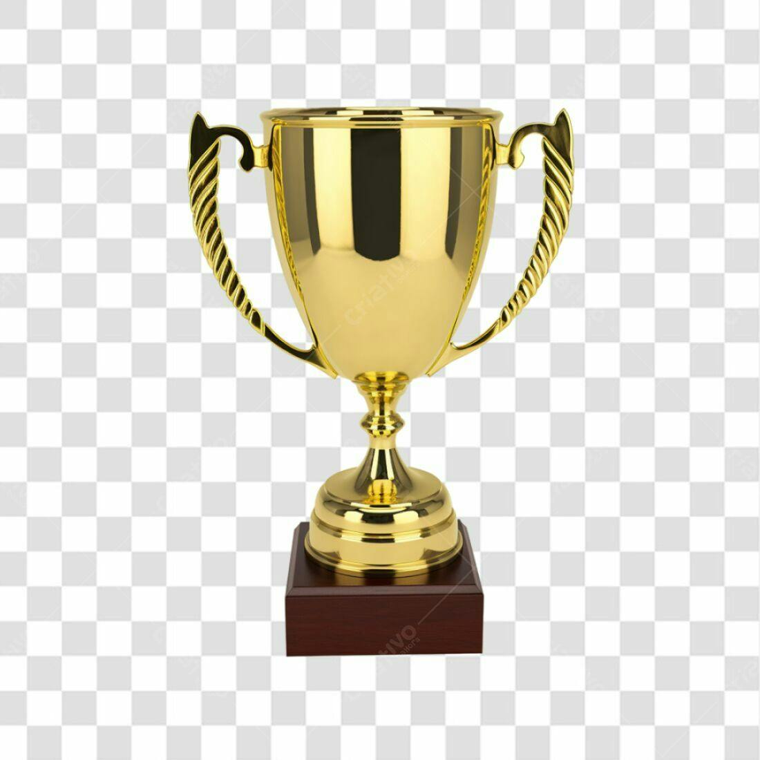 Icone Troféu Ouro PNG com fundo transparente