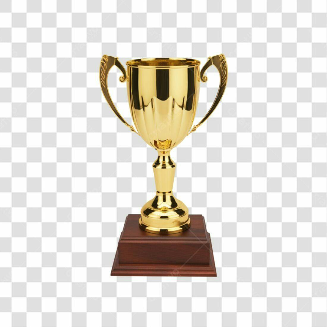 Icone Troféu Ouro PNG com fundo transparente