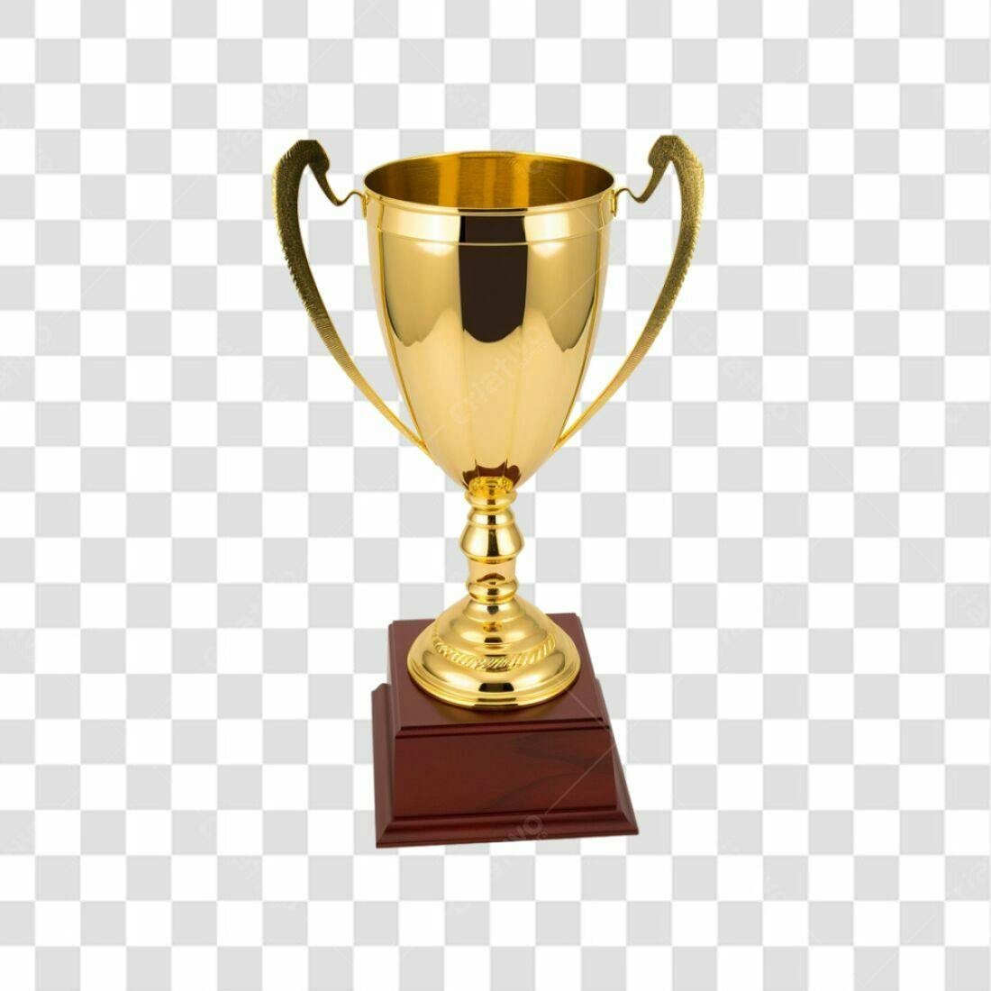 Icone Troféu Ouro PNG com fundo transparente