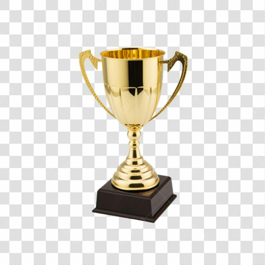 Troféu Ouro PNG com fundo transparente