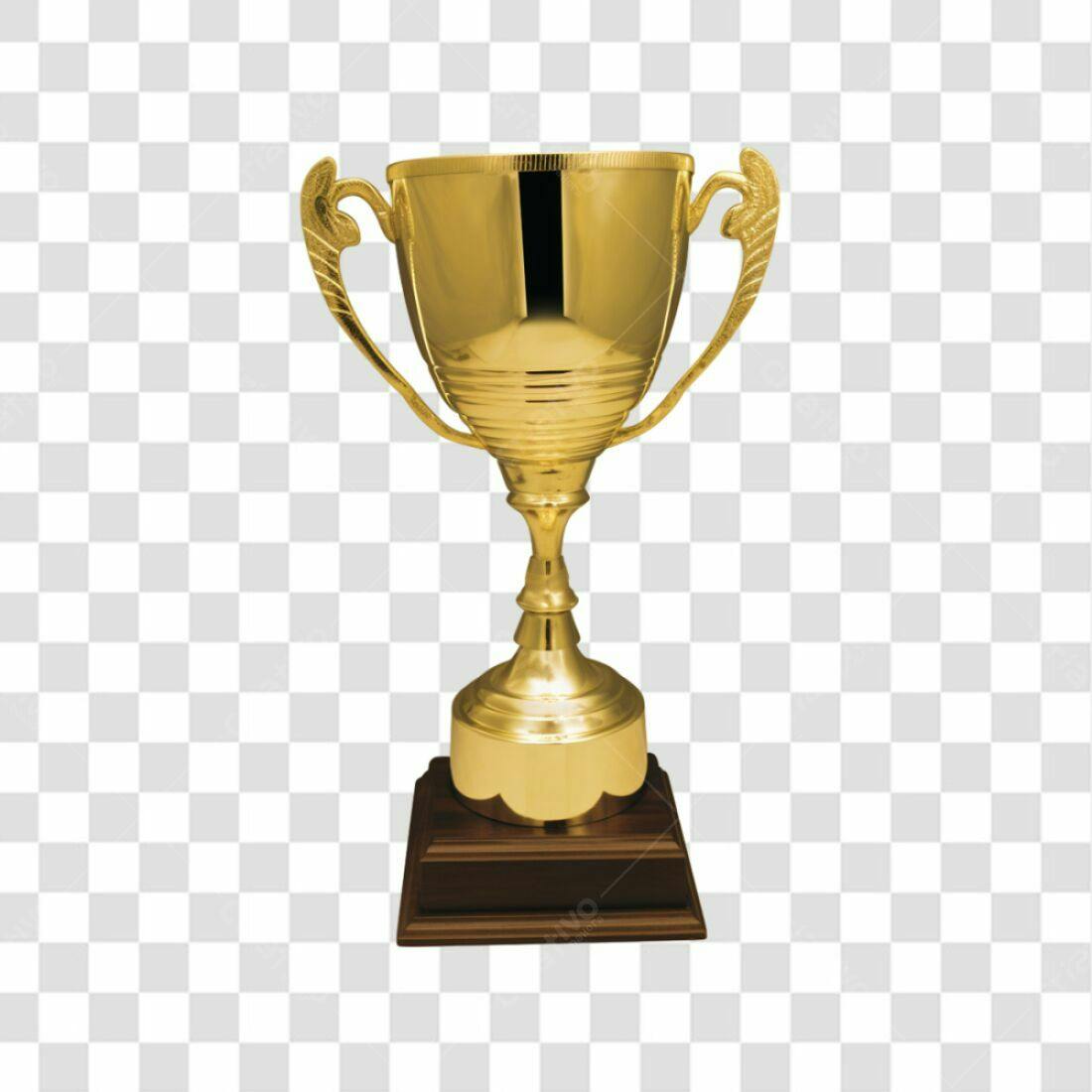 Troféu Ouro PNG com fundo transparente