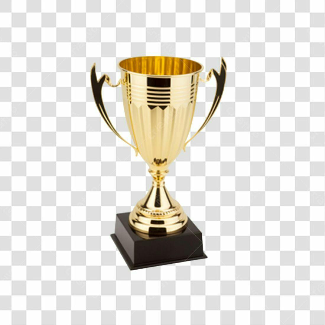 Icone Troféu Ouro PNG com fundo transparente