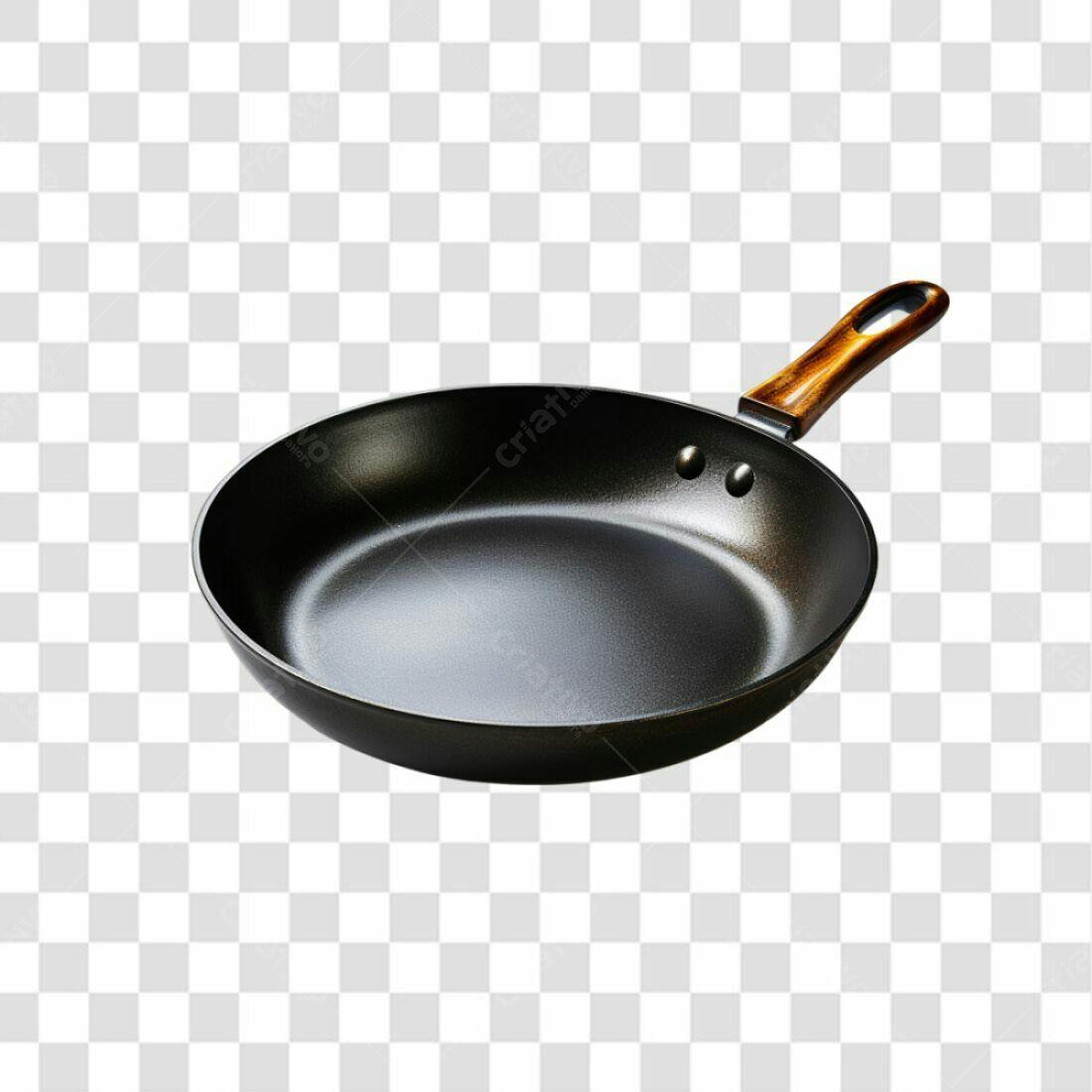 Icone de Frigideira Preta PNG com fundo transparente