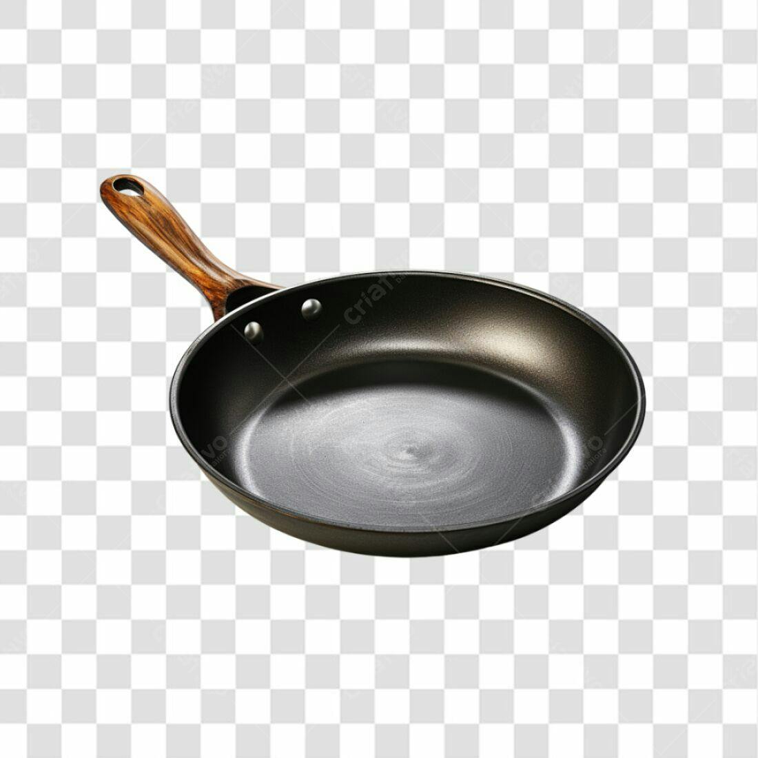 Icone de Frigideira Preta PNG com fundo transparente