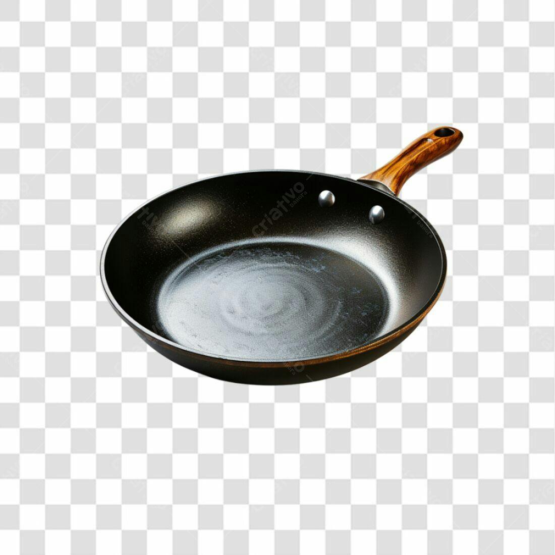 Icone de Frigideira Preta PNG com fundo transparente