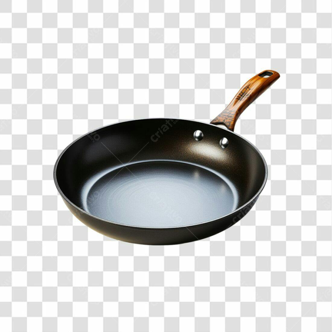 Icone de Frigideira Preta PNG com fundo transparente