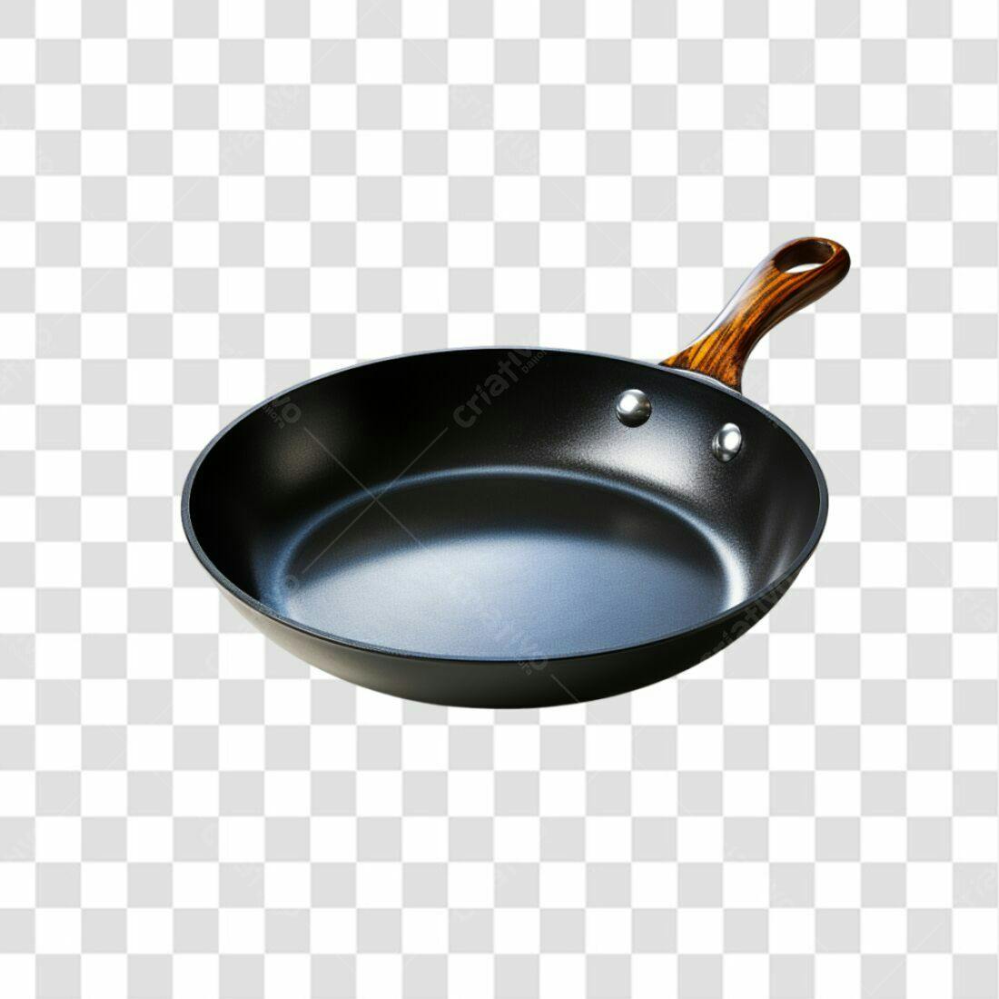 Icone de Frigideira Preta PNG com fundo transparente