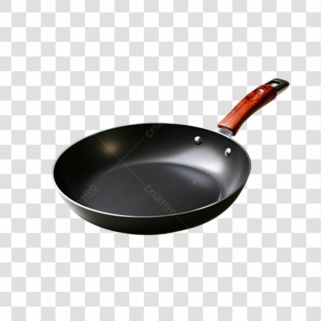 Icone de Frigideira Preta PNG com fundo transparente