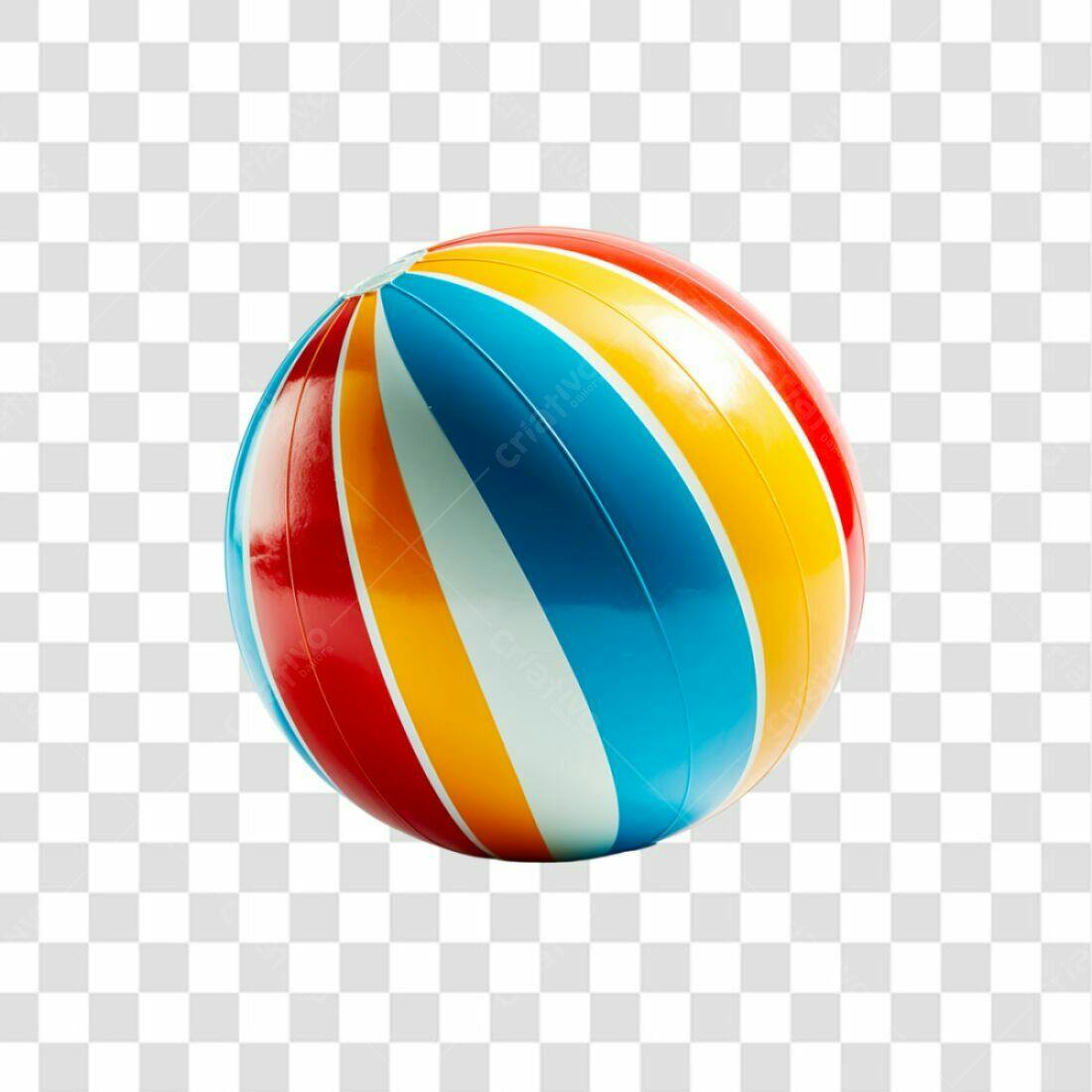 Icone Verão Bola de Praia PNG com fundo transparente