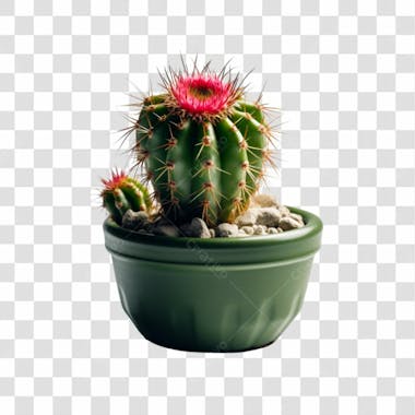 Cactu no pote png transparente