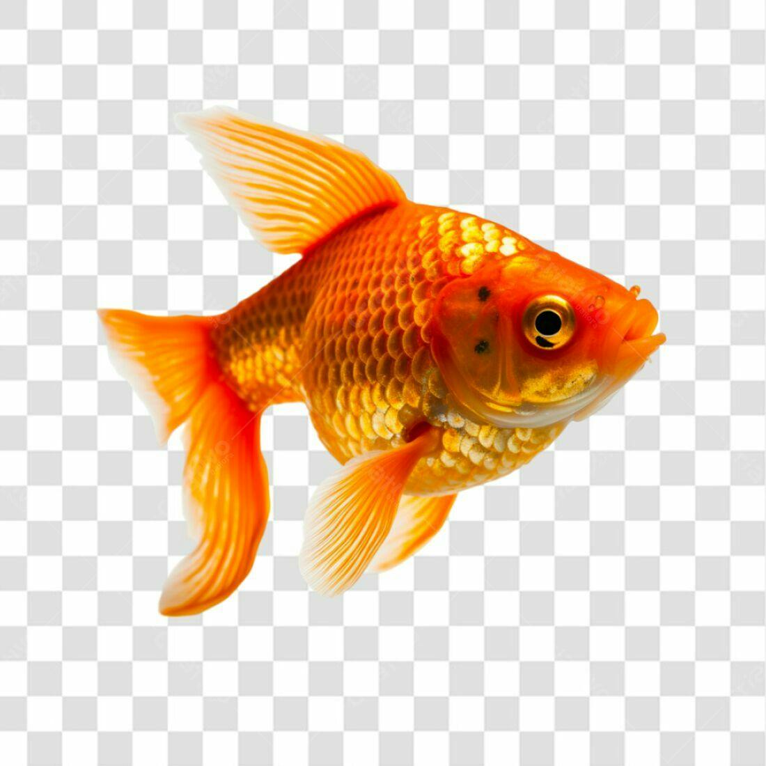 Icone Peixe Dourado PNG com fundo transparente