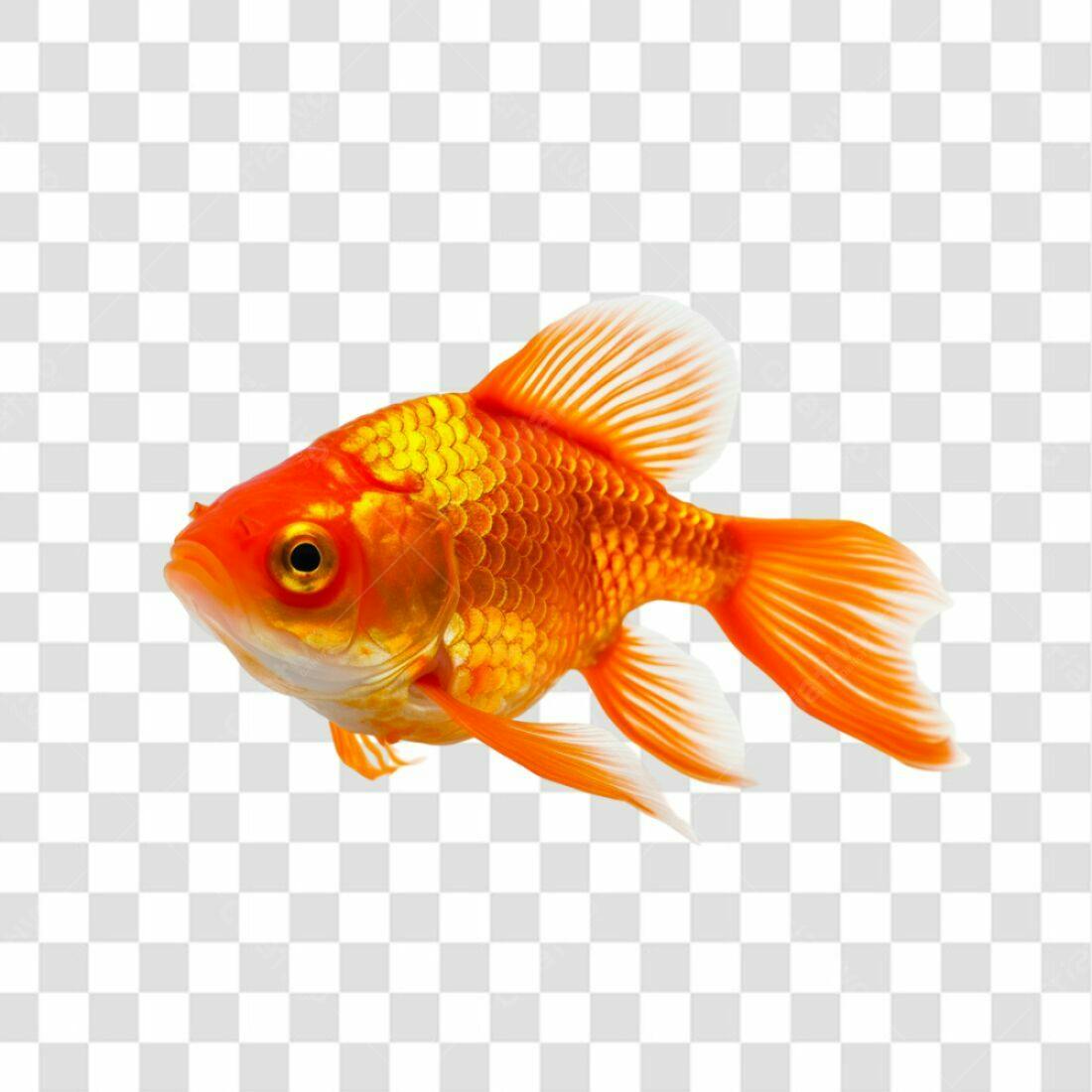 Icone Peixe Dourado PNG com fundo transparente