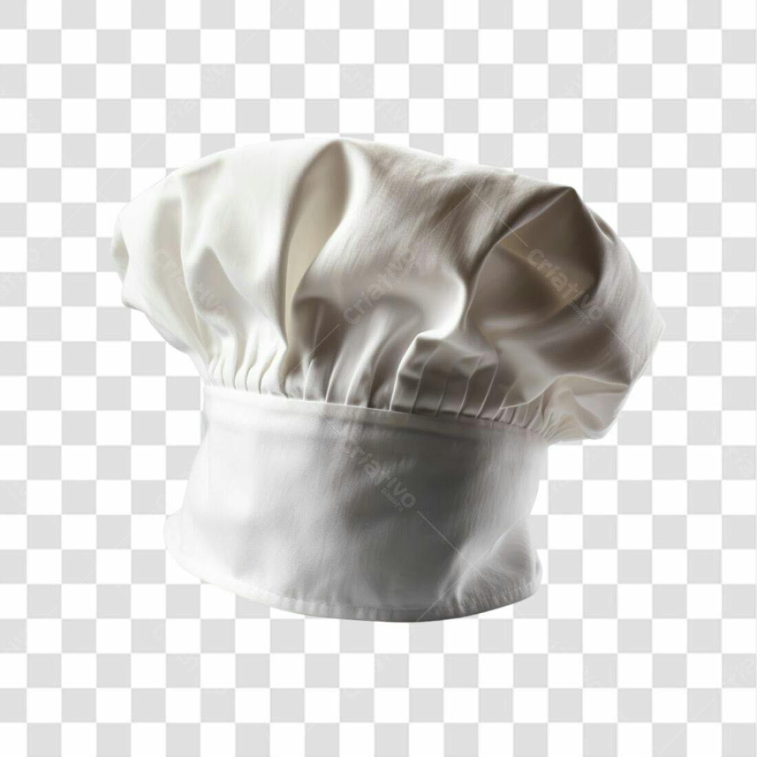 Icone Chef Toque Branco PNG com fundo transparente