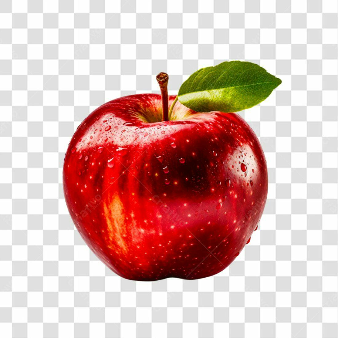 Icone Maçã Vermelha PNG com fundo transparente