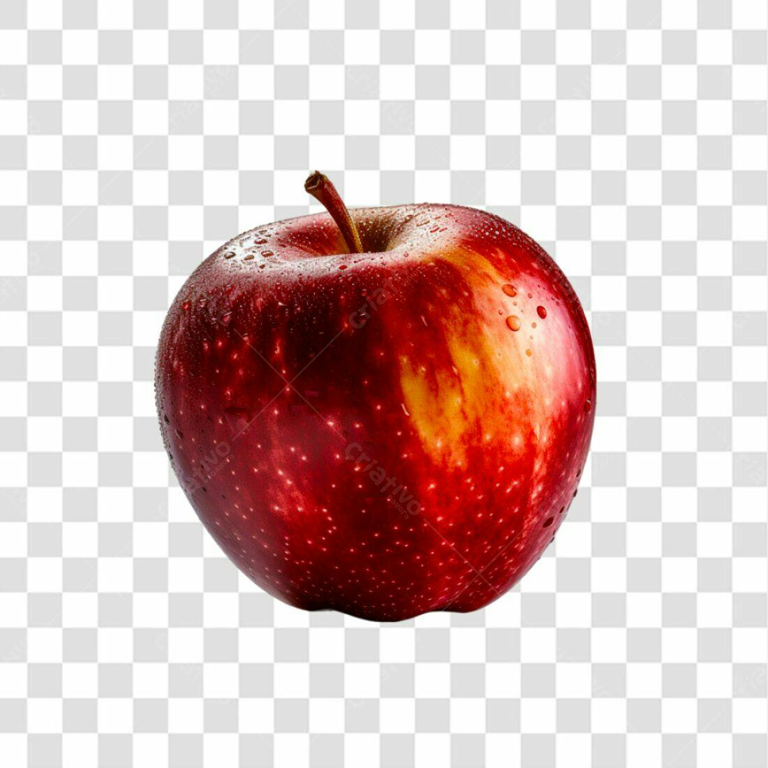 Icone Maçã Vermelha PNG com fundo transparente