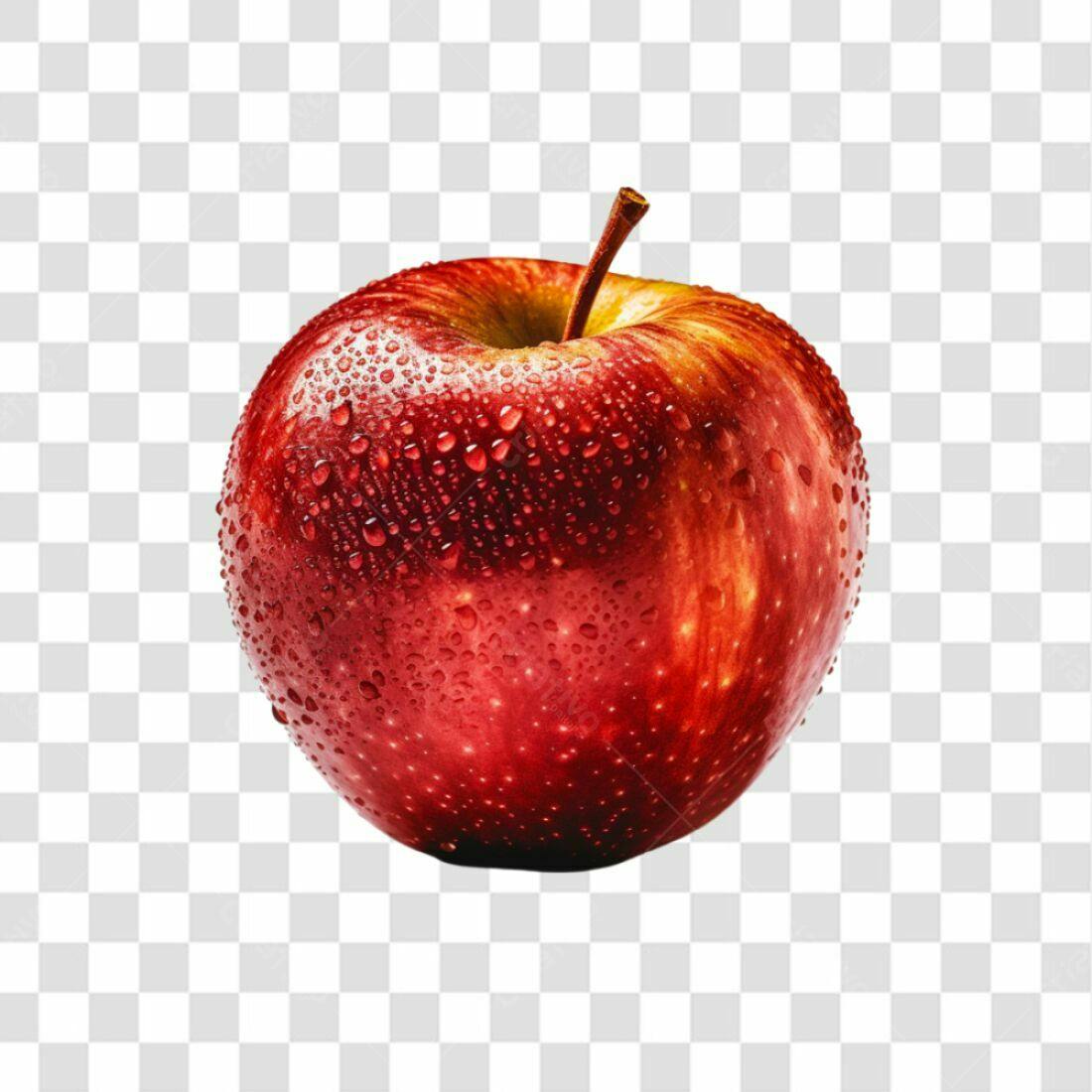 Icone Maçã Vermelha PNG com fundo transparente