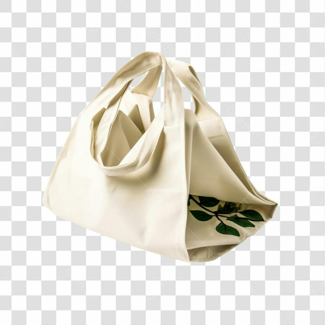 Sacola de tecido PNG com fundo transparente