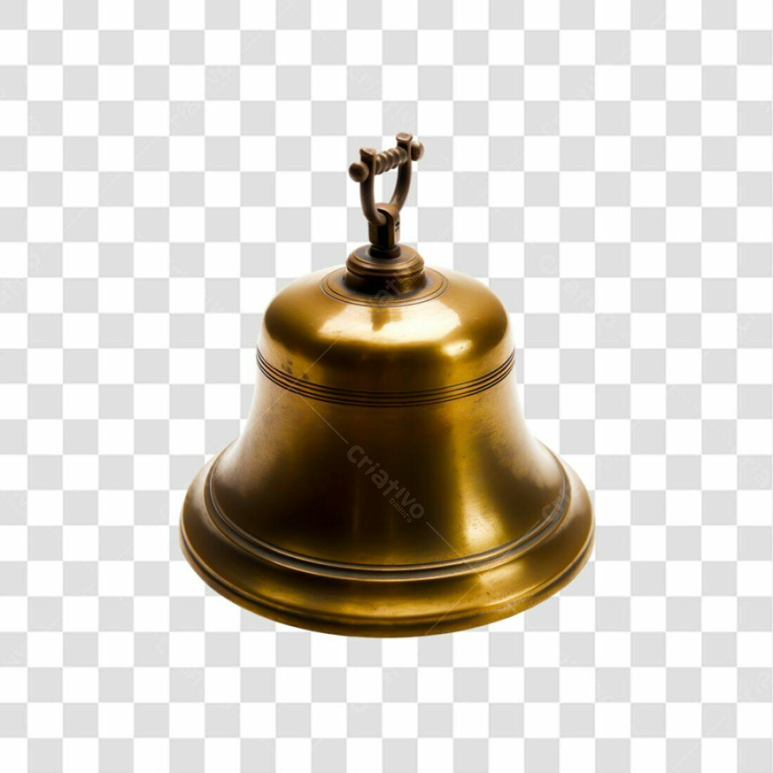 Icone Sino Dourado PNG com fundo transparente