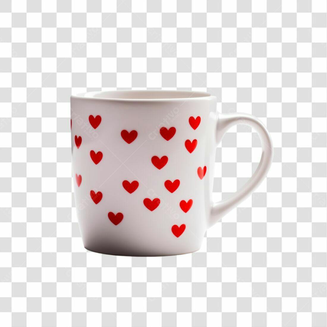 Caneca Dia dos Namorados PNG com fundo transparente