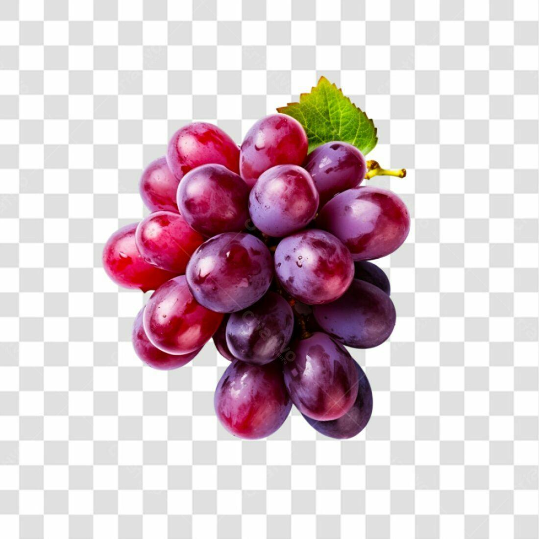 Icone Uvas Vermelhas e Roxas PNG com fundo transparente
