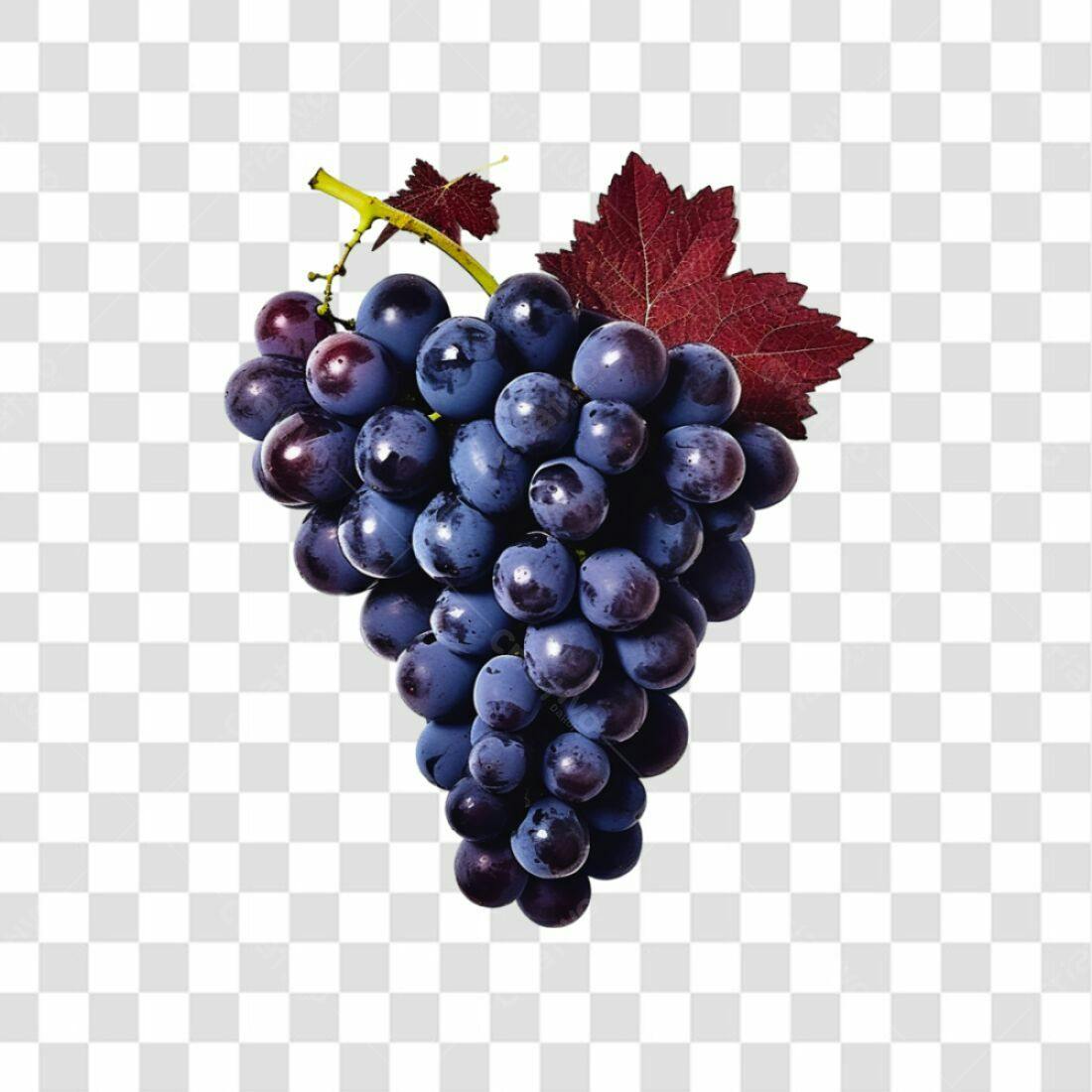 Icone Uvas Roxas PNG com fundo transparente