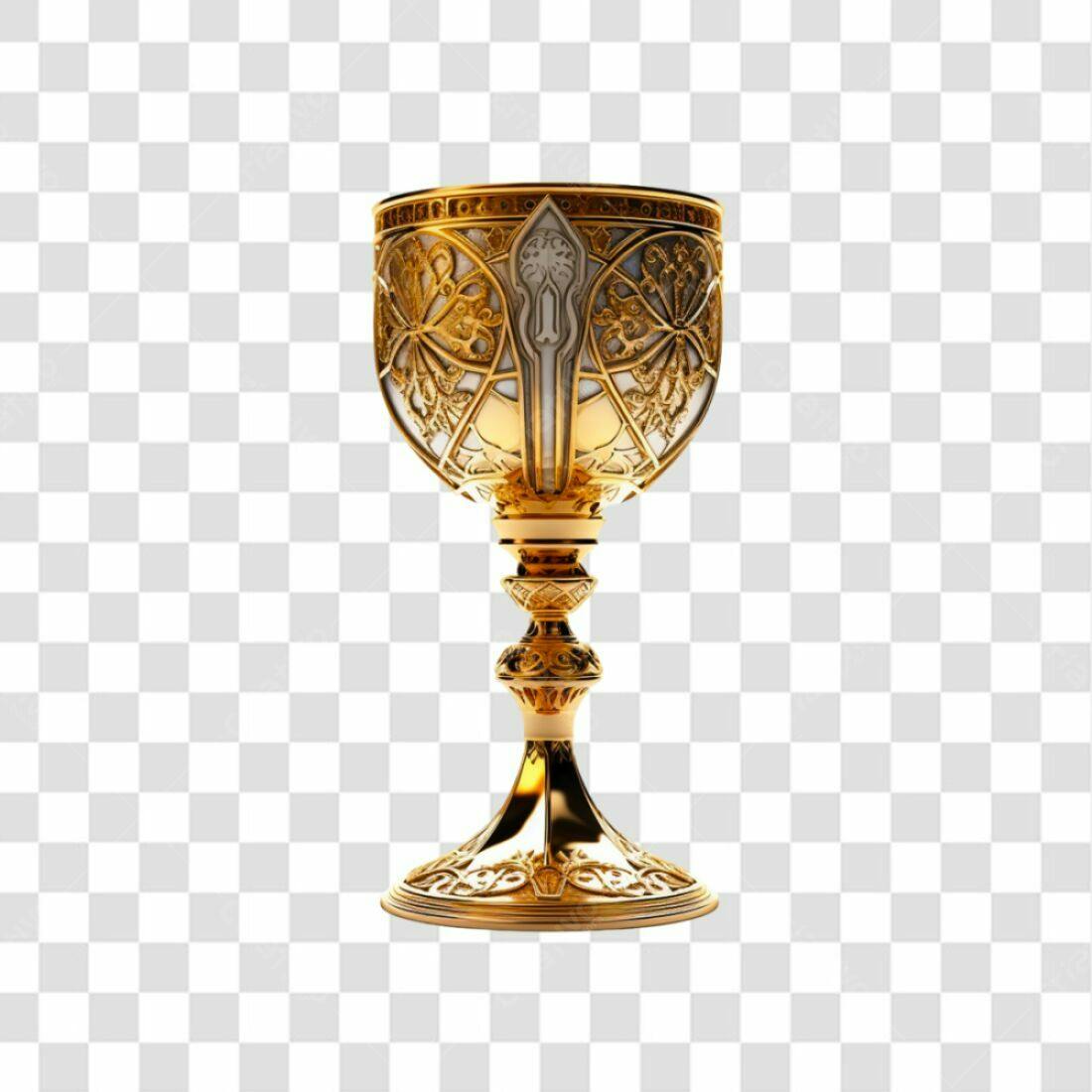 Icone Cálice Dourado PNG com fundo transparente