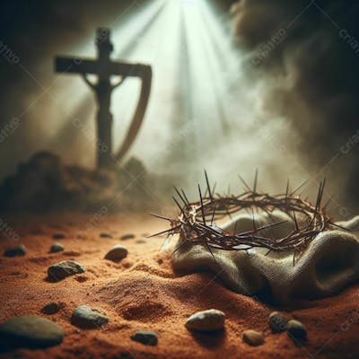 Composição De Cenário De Ressurreição De Cristo Gerada Por I.a V.7
