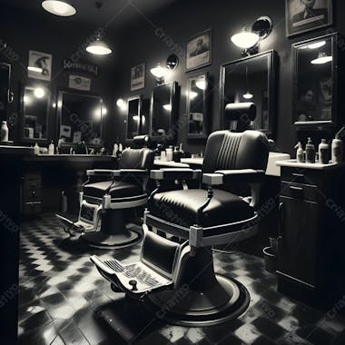 Salão de barbearia background para composição 14