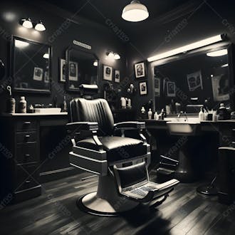 Salão de barbearia background para composição 16