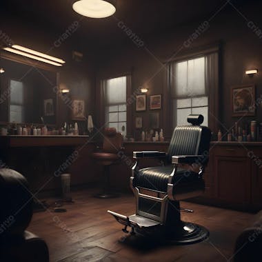 Salão de barbearia background para composição 19