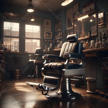 Salão de barbearia background para composição 22