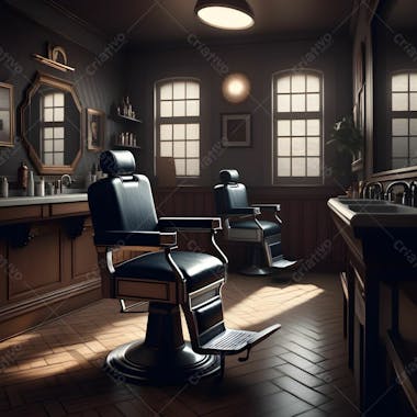 Salão de barbearia background para composição 30