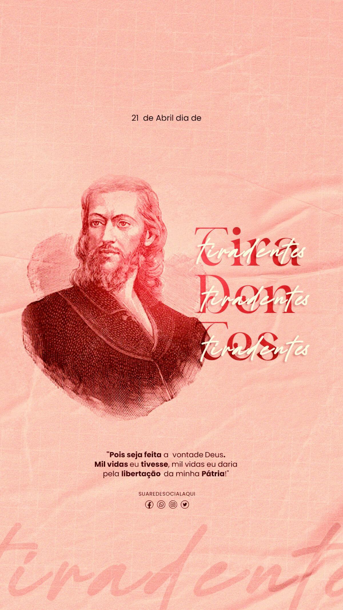 Flyer Dia de Tiradentes PSD Editável